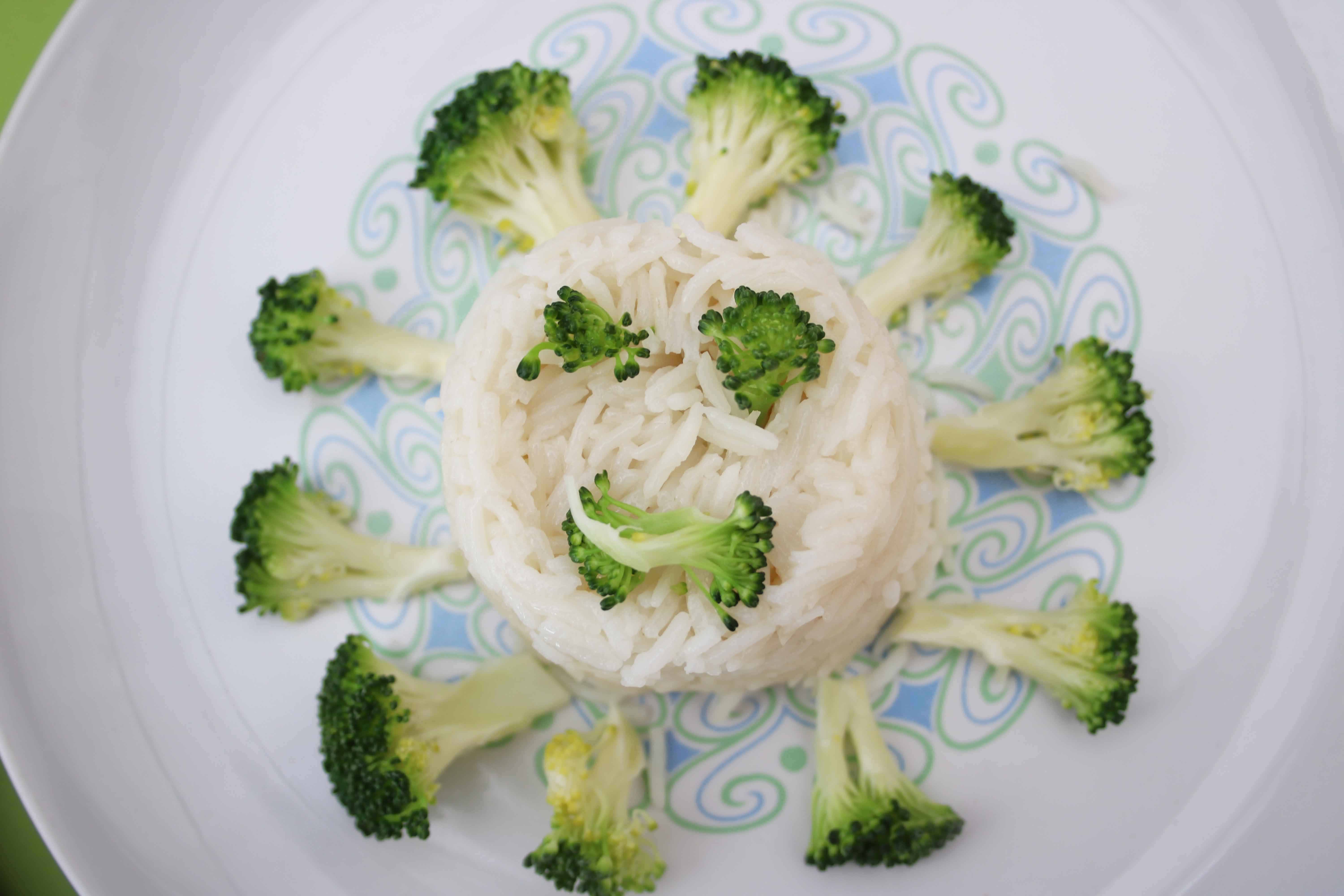 arroz basmati con brocoli