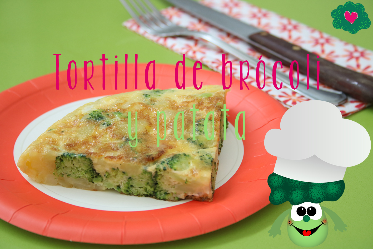 Receta tortilla de brocoli y patata